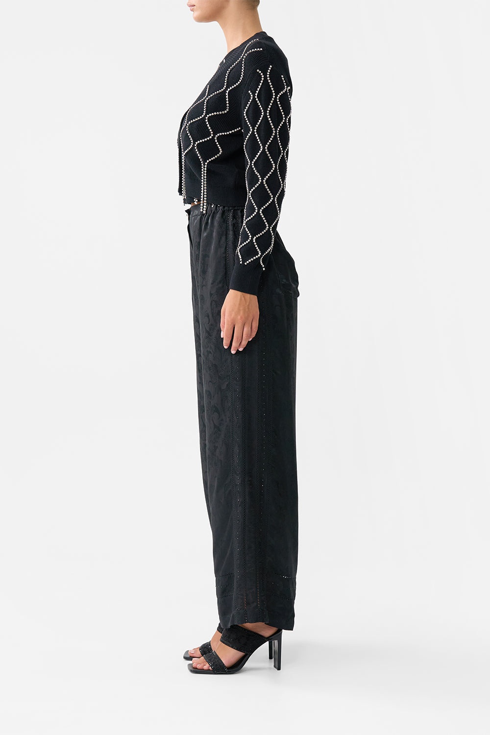 CROPPED KNIT CARDIGAN - 4