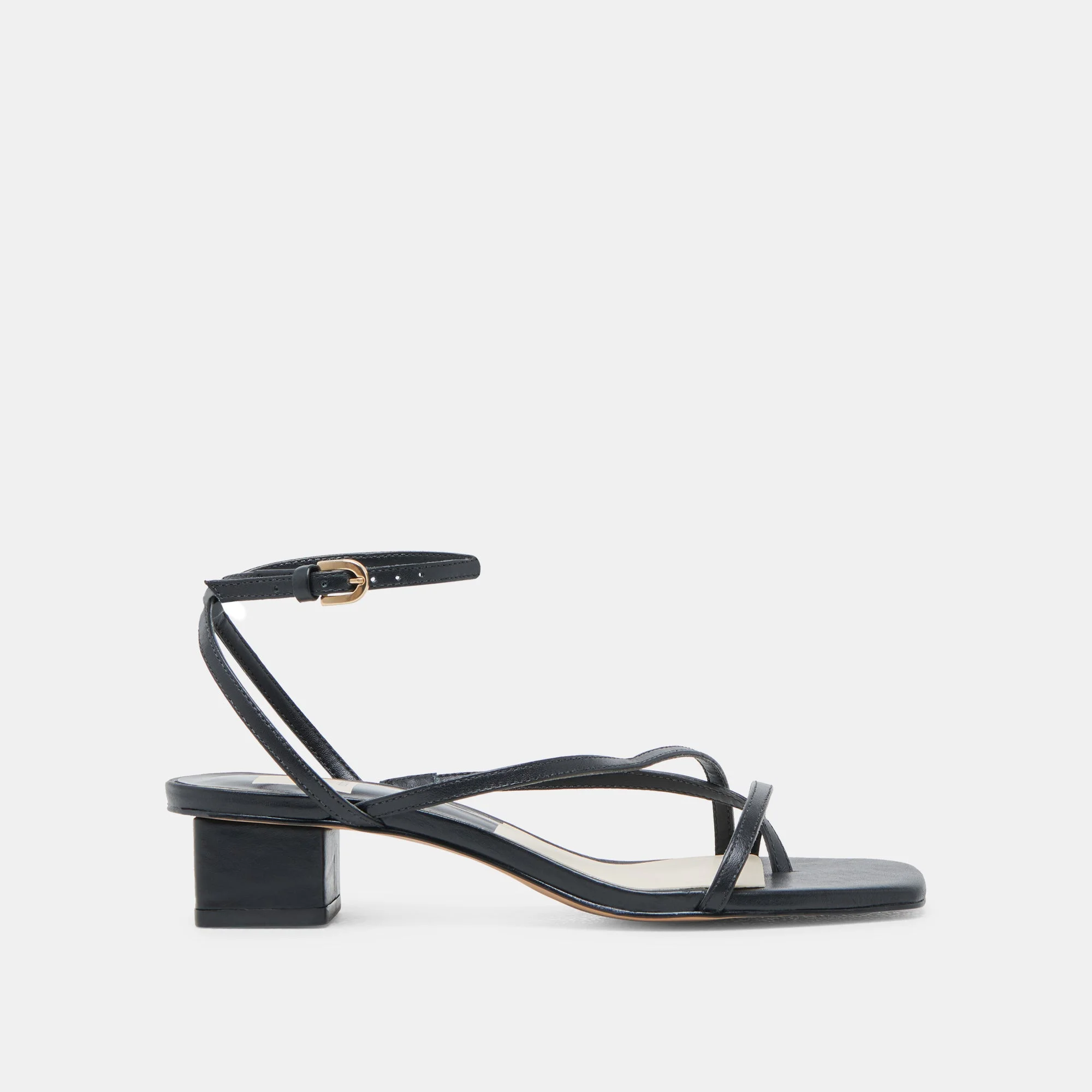 KARLOS SANDALS BLACK LEATHER - 1