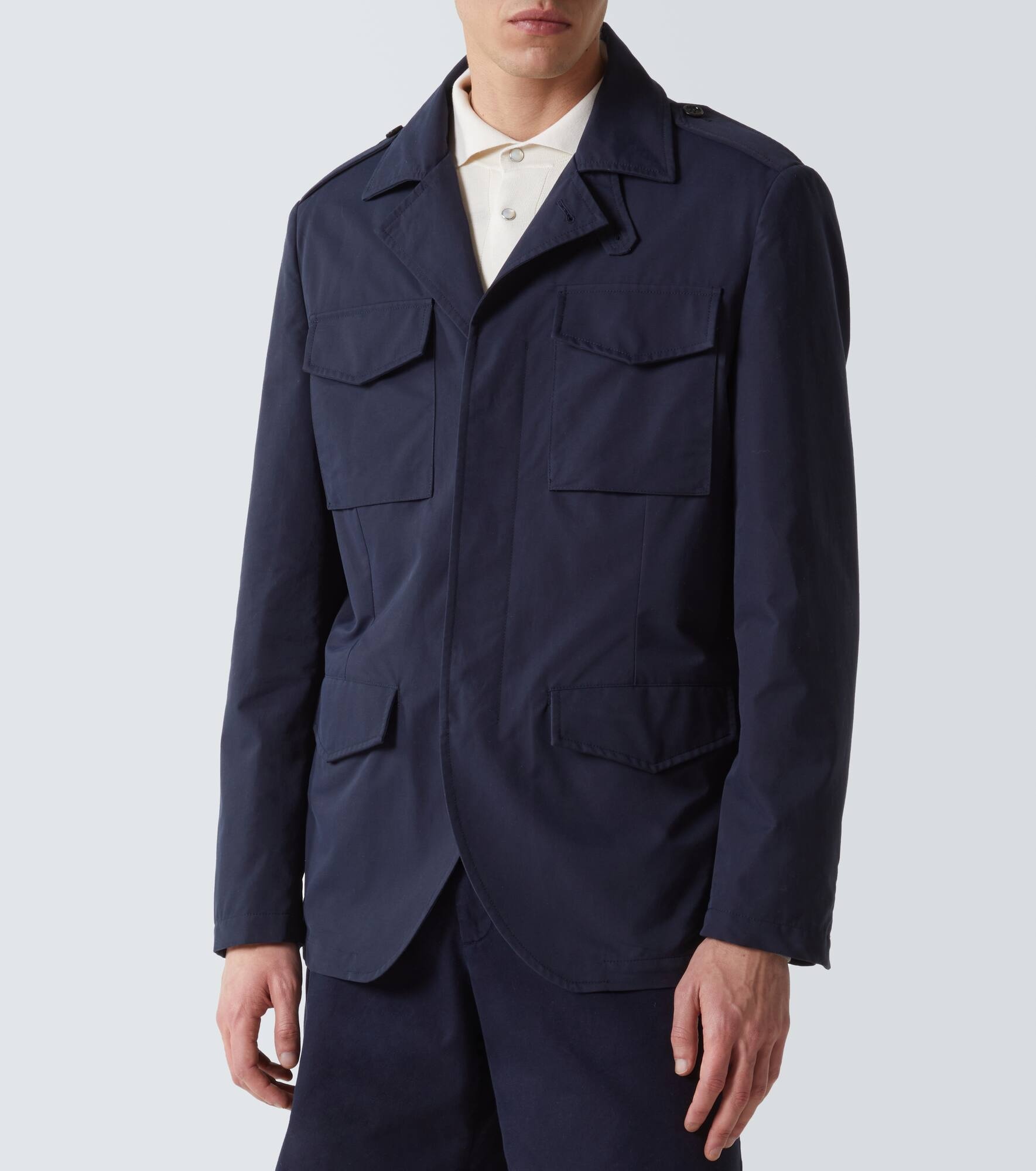 Cotton-blend field jacket - 3