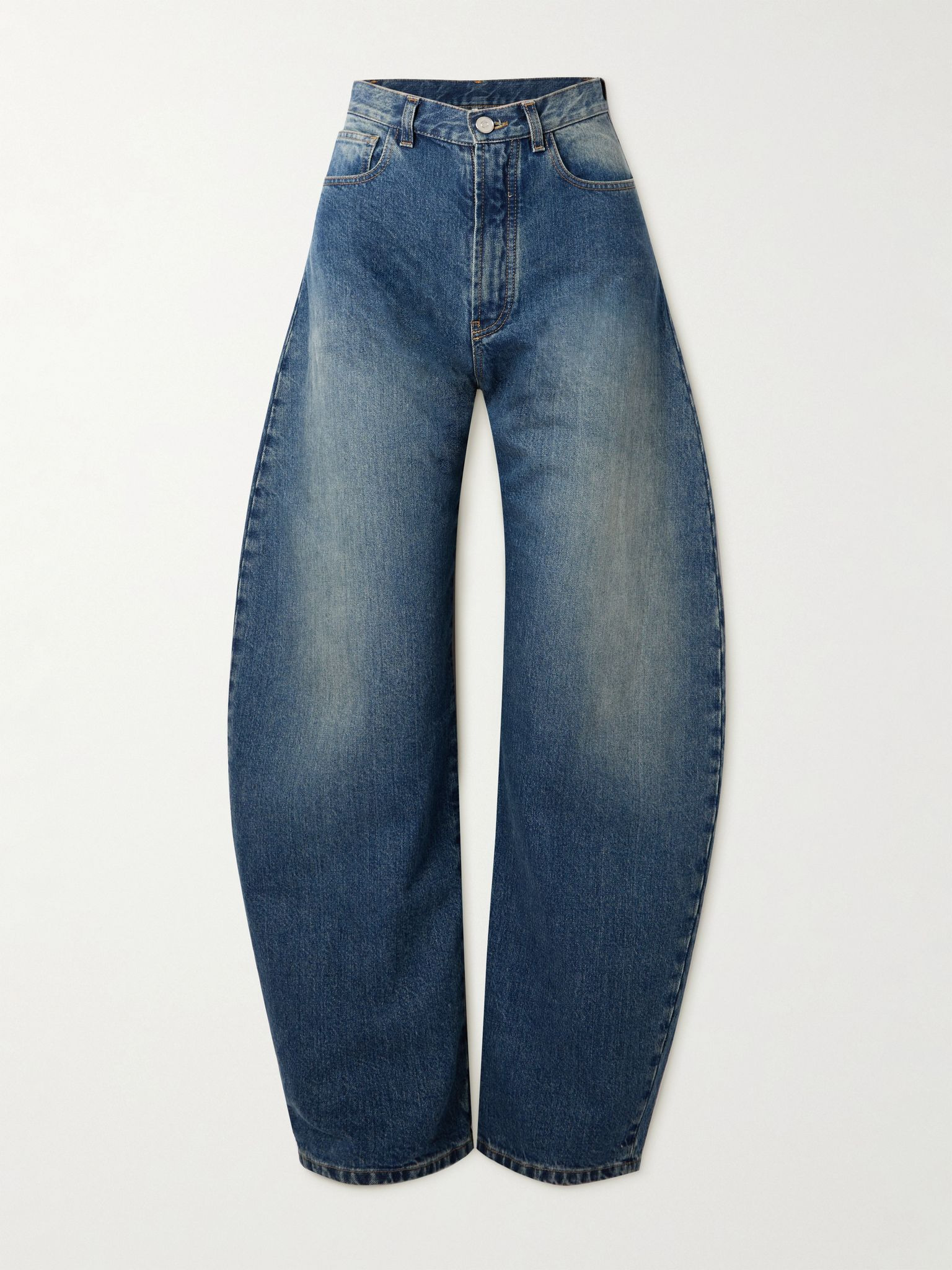 High-rise barrel-leg jeans Blue - 1