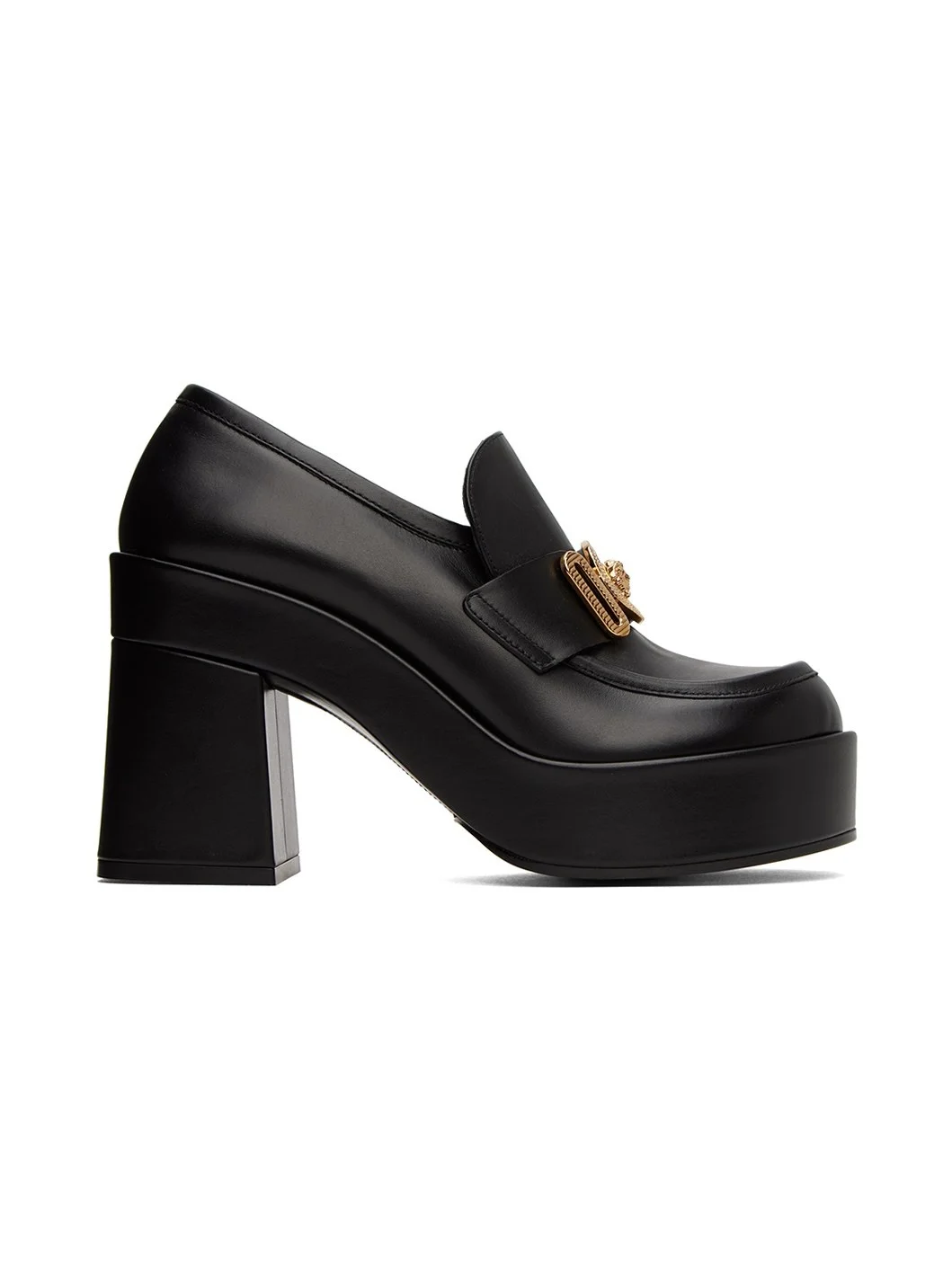 Black Medusa Biggie Platform Heels - 1