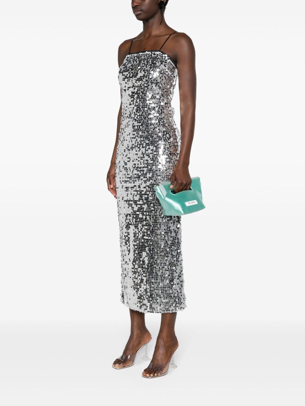 sequined column midi dress - 2