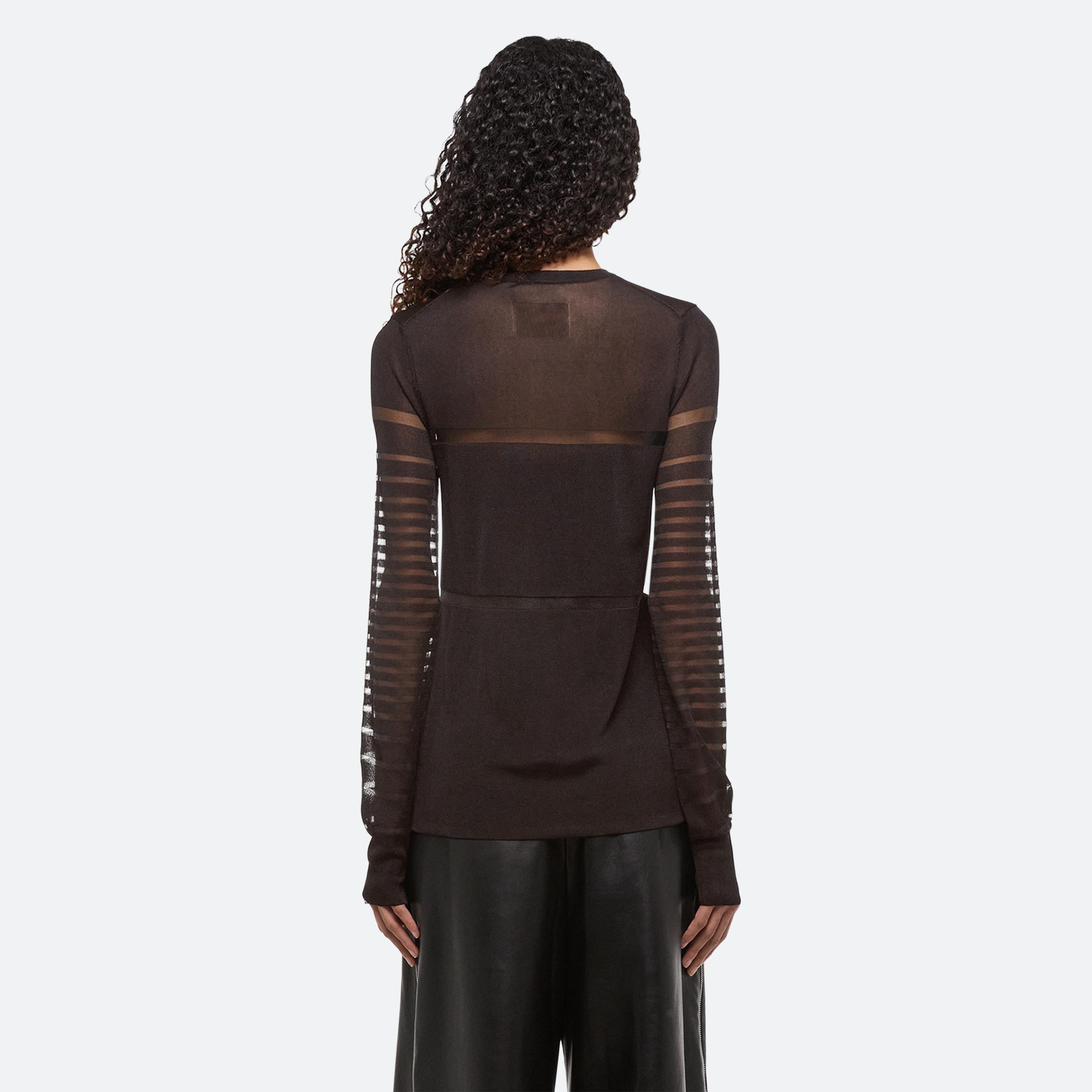SHEER STRIPE TOP - 5