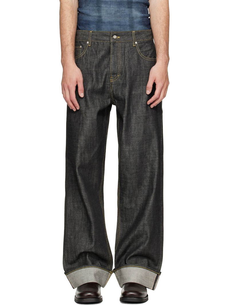 Black Selvedge Denim Jeans 1