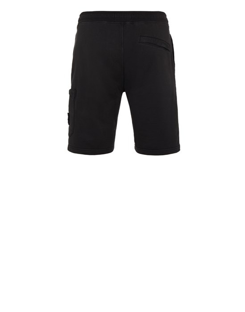 Stone Island 64651 GARMENT-DYED COTTON FLEECE  BLACK outlook