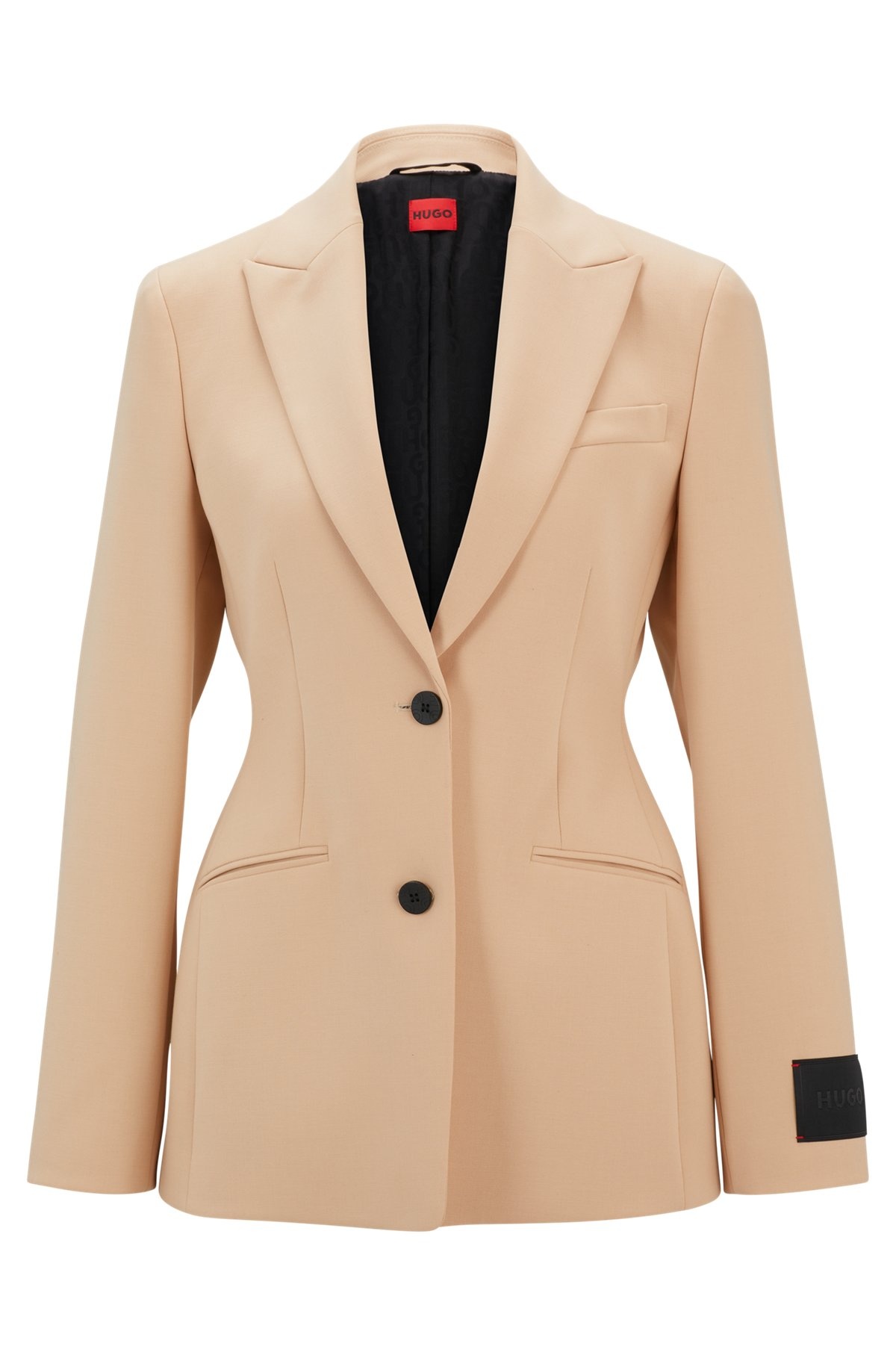 SINGLE-BREASTED BLAZER IN AN HOURGLASS SILHOUETTE - 1