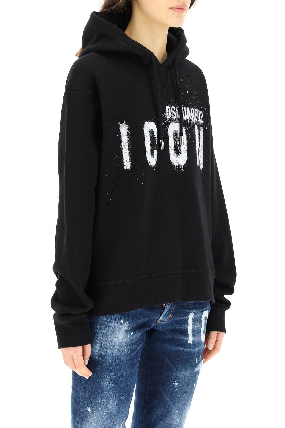 'ICON' PRINT HOODIE - 3