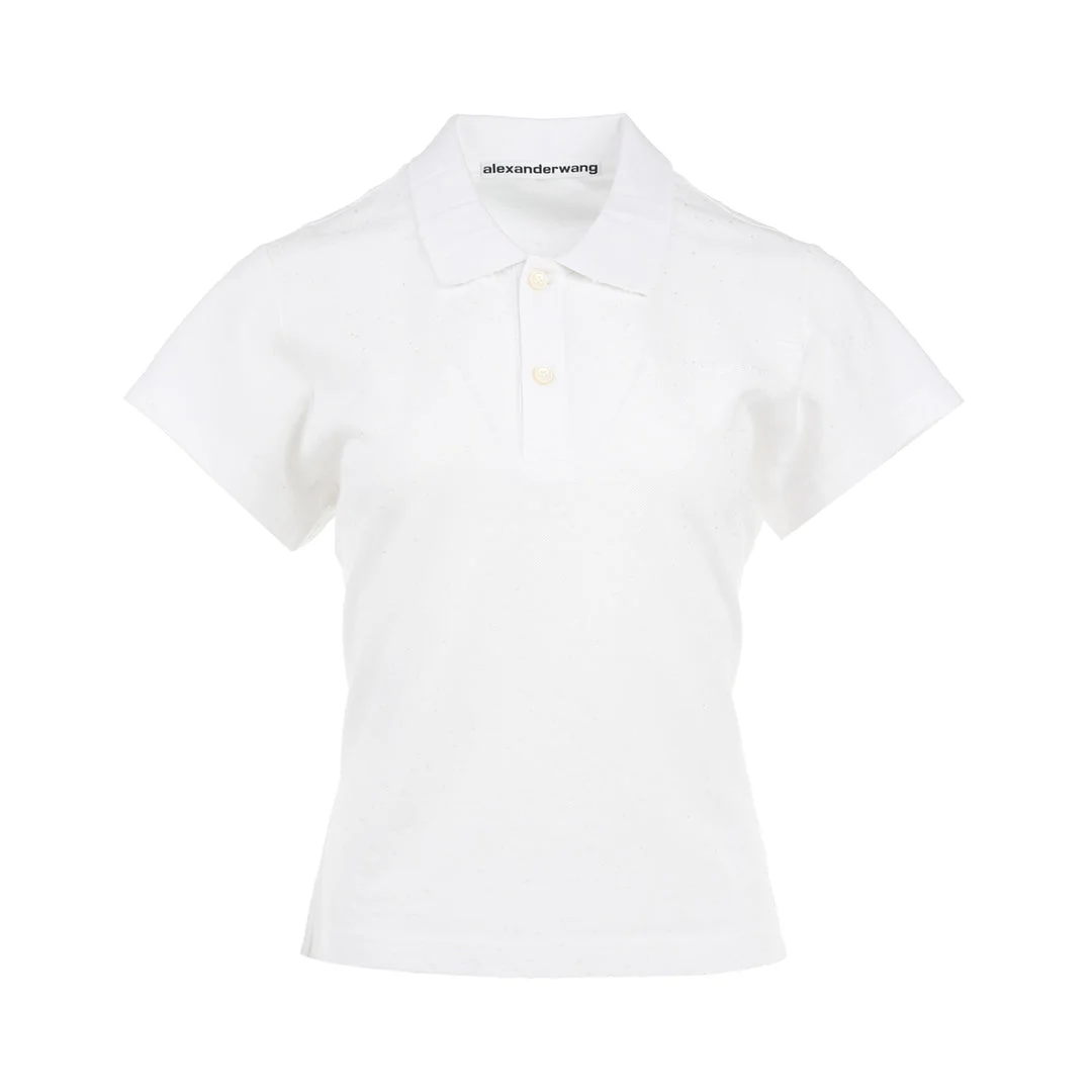 Shrunken Allover Polo Tee - 1