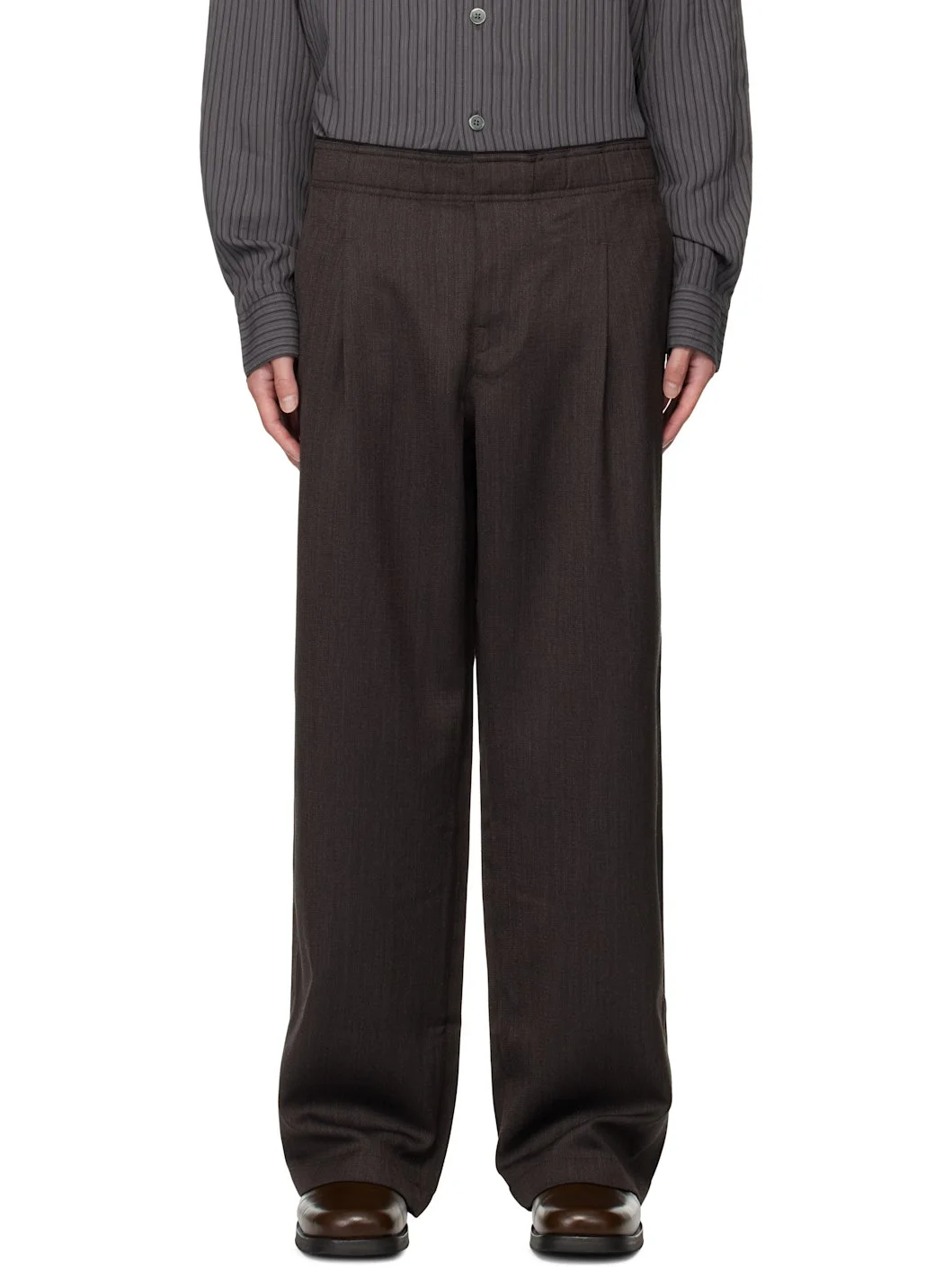 Brown Leisure Trousers - 1