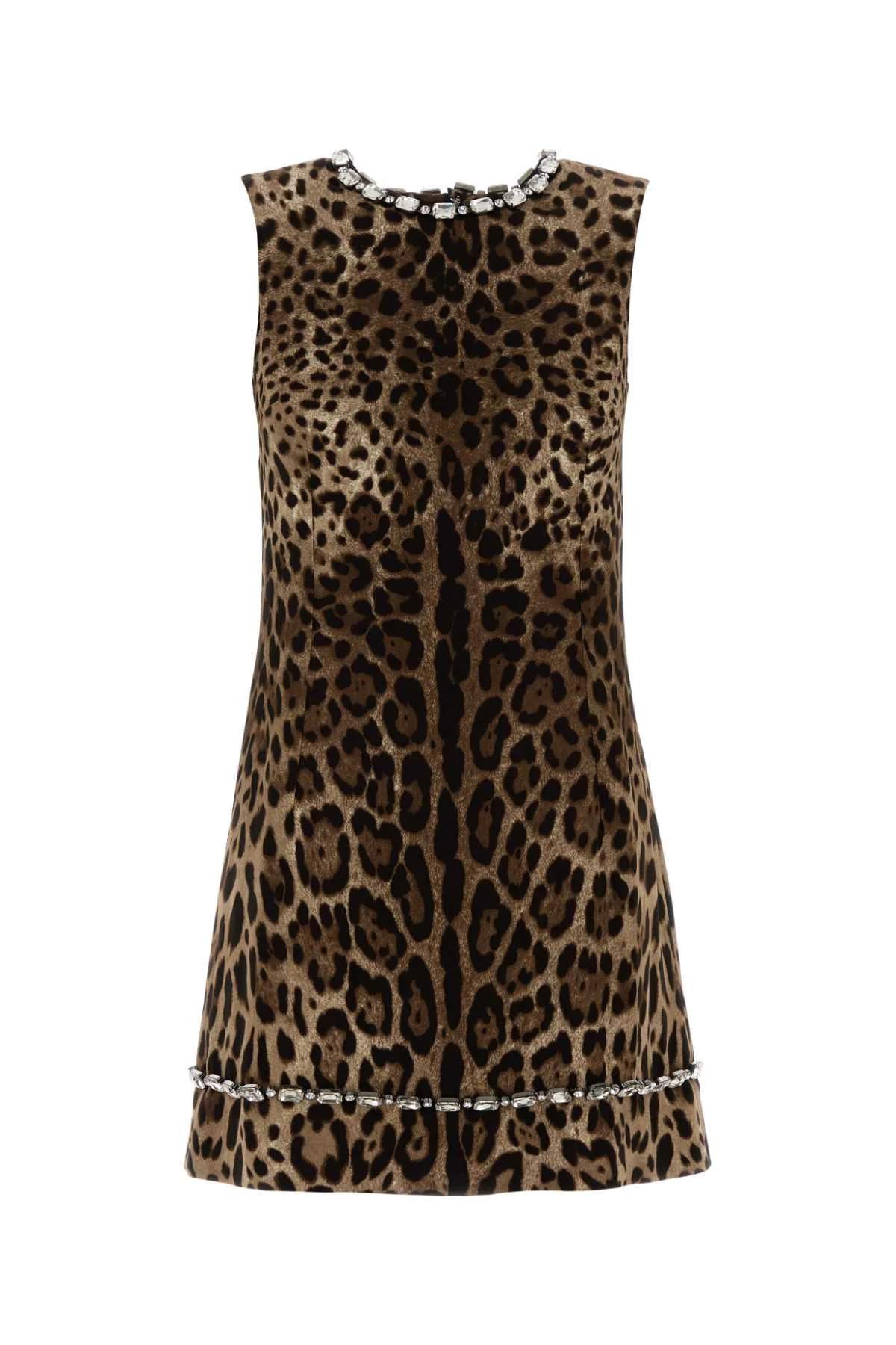 Dolce & Gabbana Women Printed Stretch Cady Mini Dress - 1