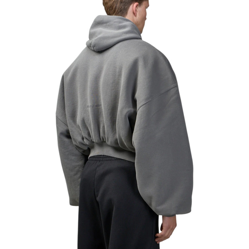 BALENCIAGA Balenciaga Human Being Round Zip-Up Hoodie 'Dark Grey' 827153TSVB91441 outlook