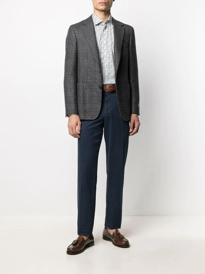 Etro geometric-print long-sleeve shirt outlook