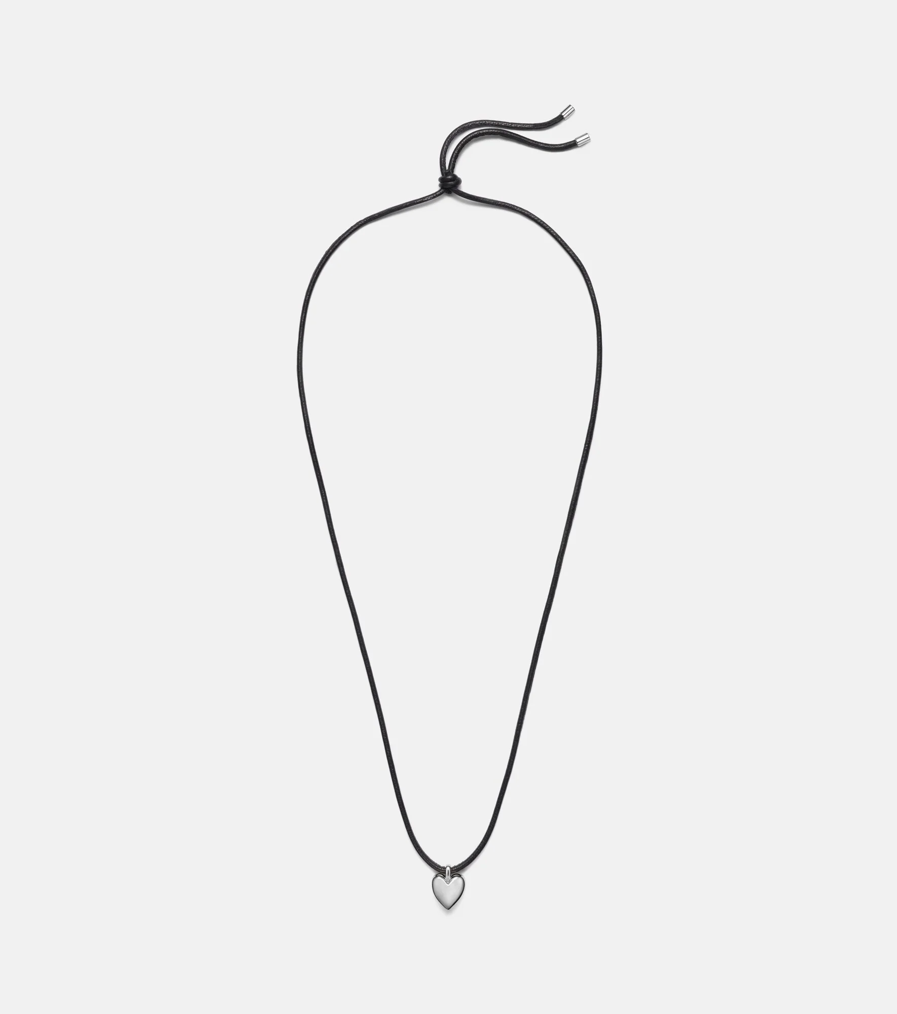 Puffy Heart silver-plated pendant necklace - 1
