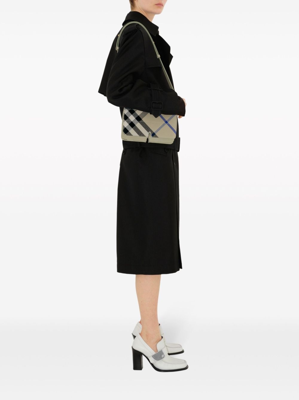 Snip checked shoulder bag - 3