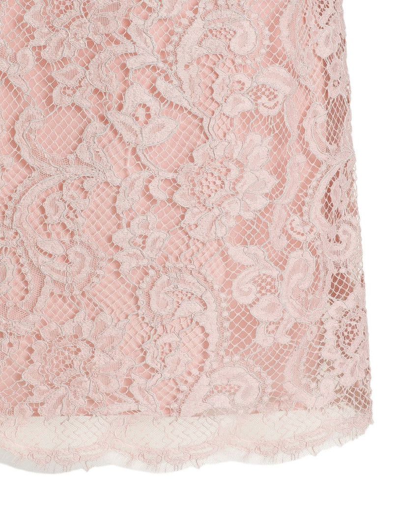 floral-lace midi skirt 4