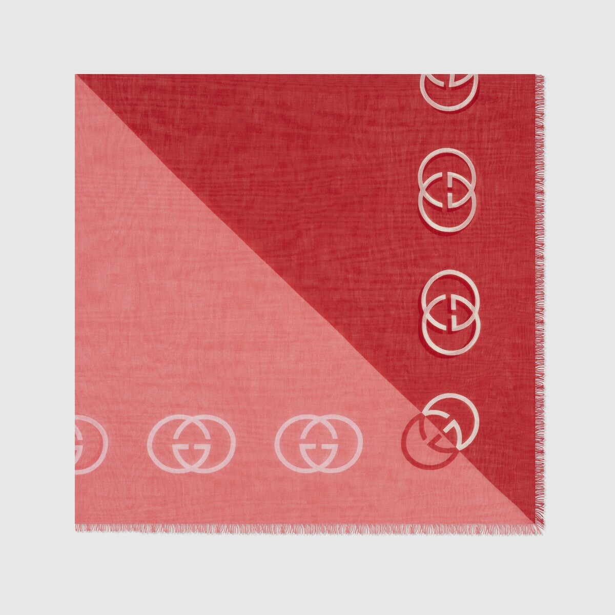Interlocking G cotton cashmere shawl - 2
