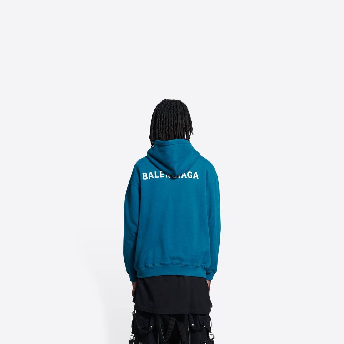 Men's Logo Hoodie Medium Fit in Indigo - 5