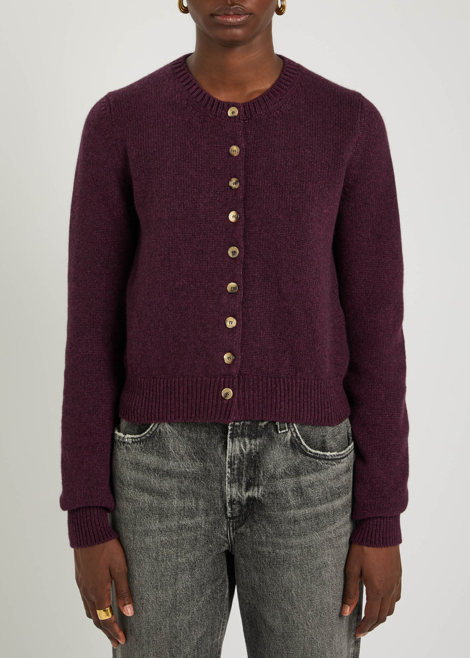 Khaite Everheart Melange Cashmere Cardigan - 3