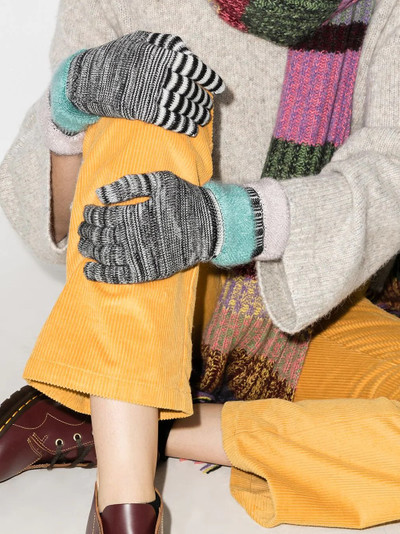 Missoni stripe knit gloves outlook