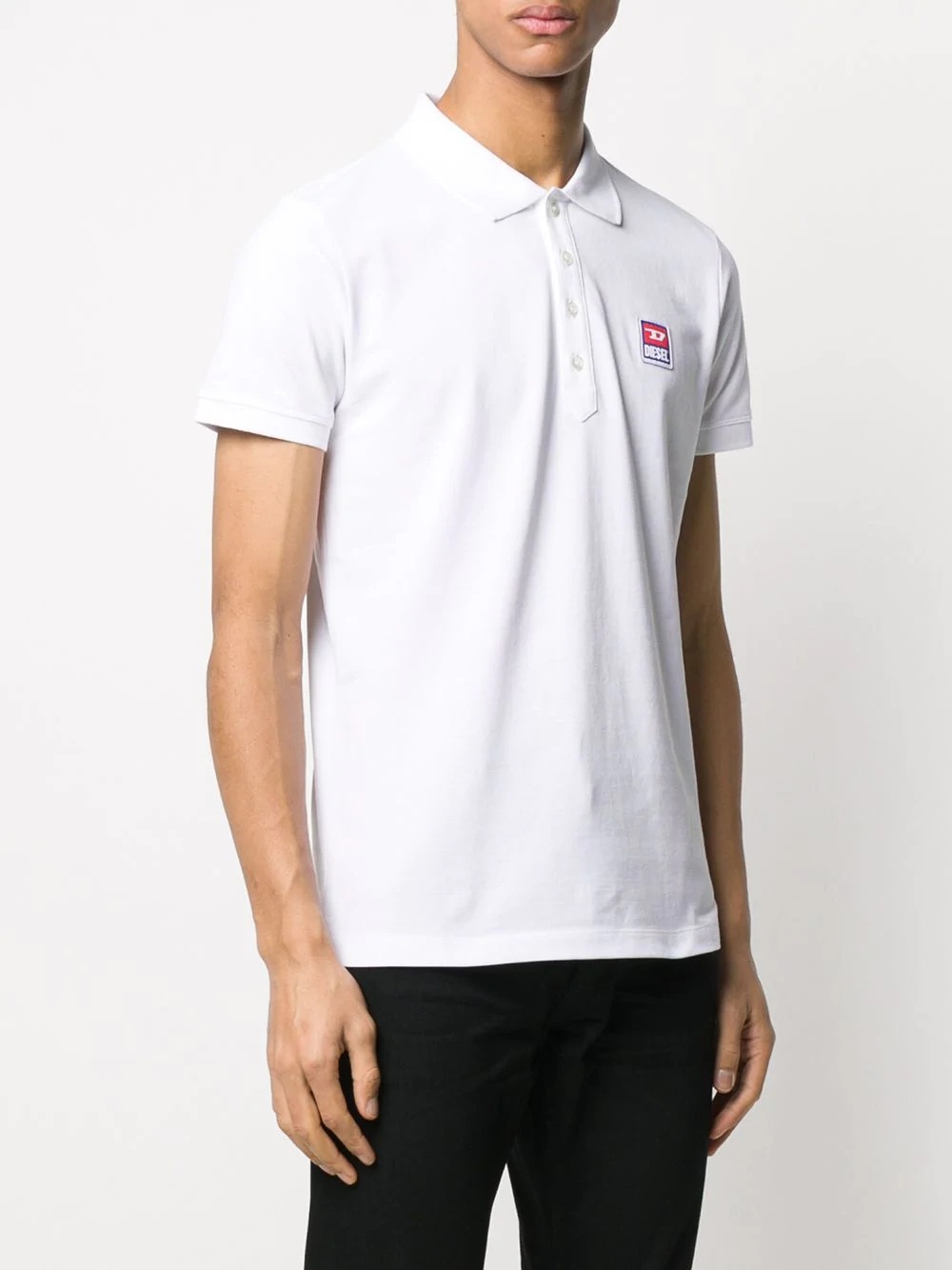 logo patch polo shirt  - 3