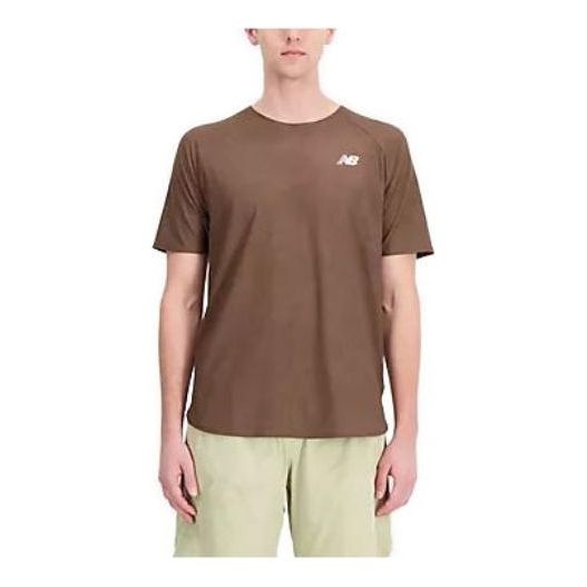 New Balance Q Speed Jacquard T-shirt 'Brown' MT33281-DUO - 1