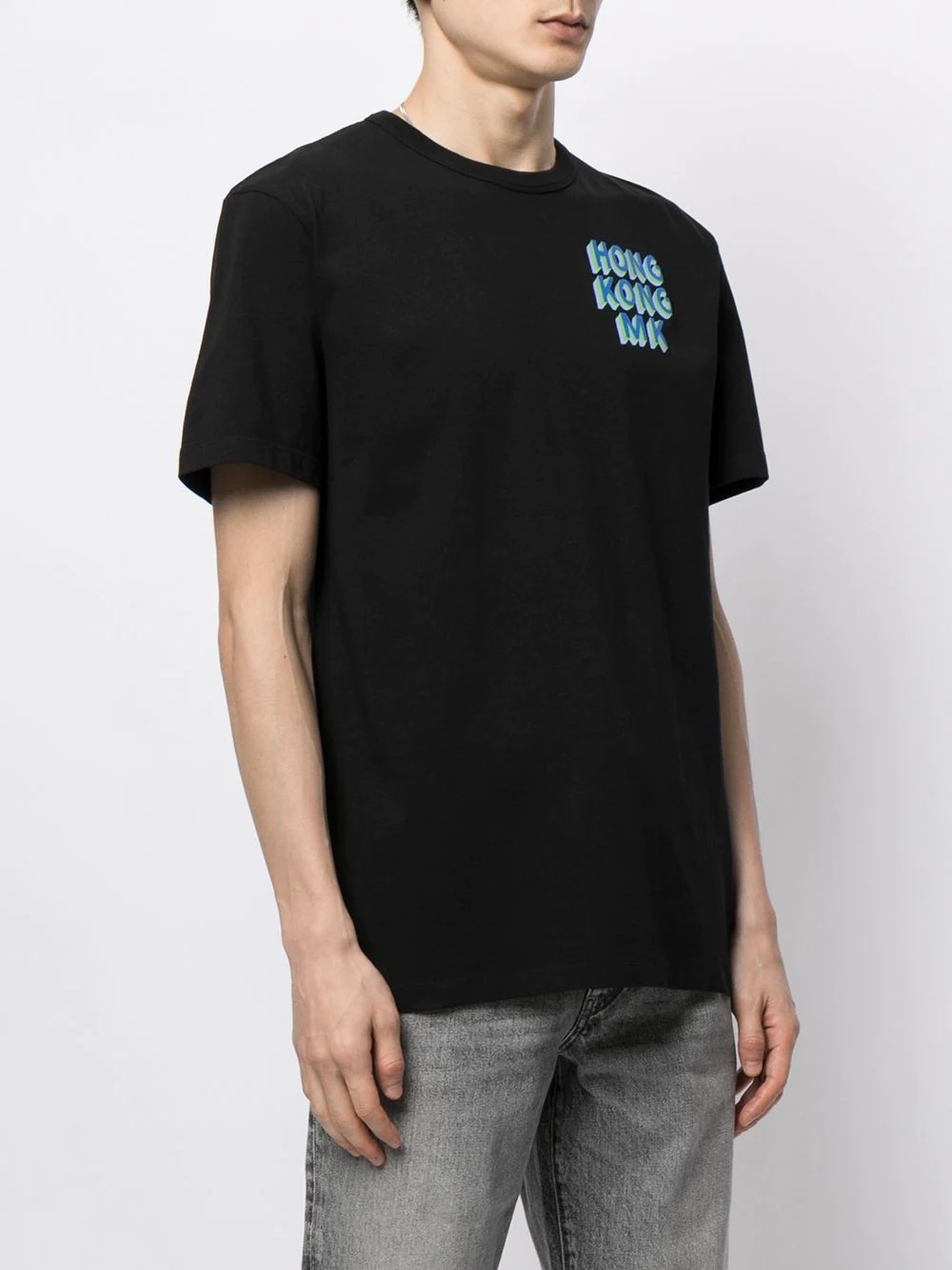 Hong Kong slogan print T-shirt - 3