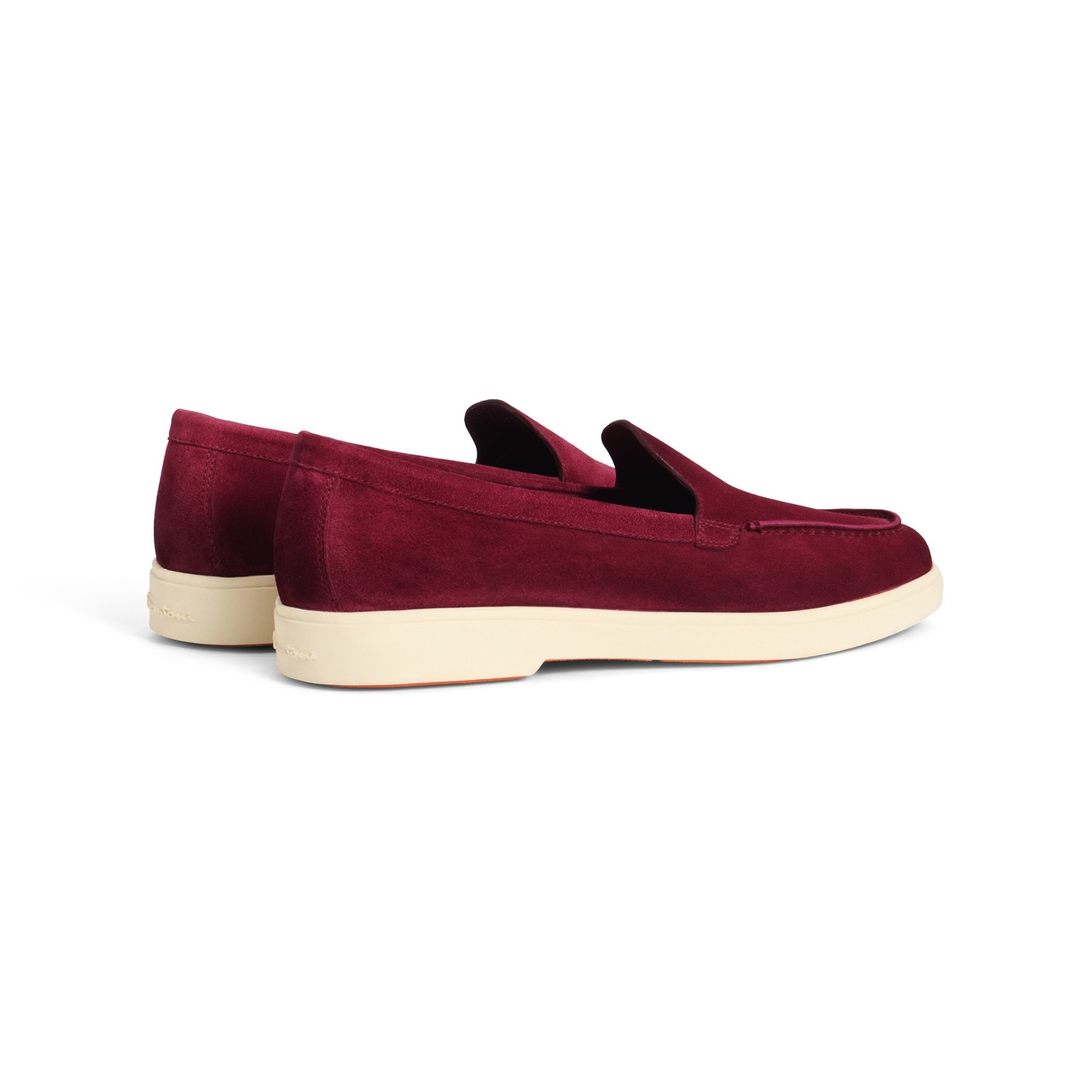 Women's red suede loafer - 3