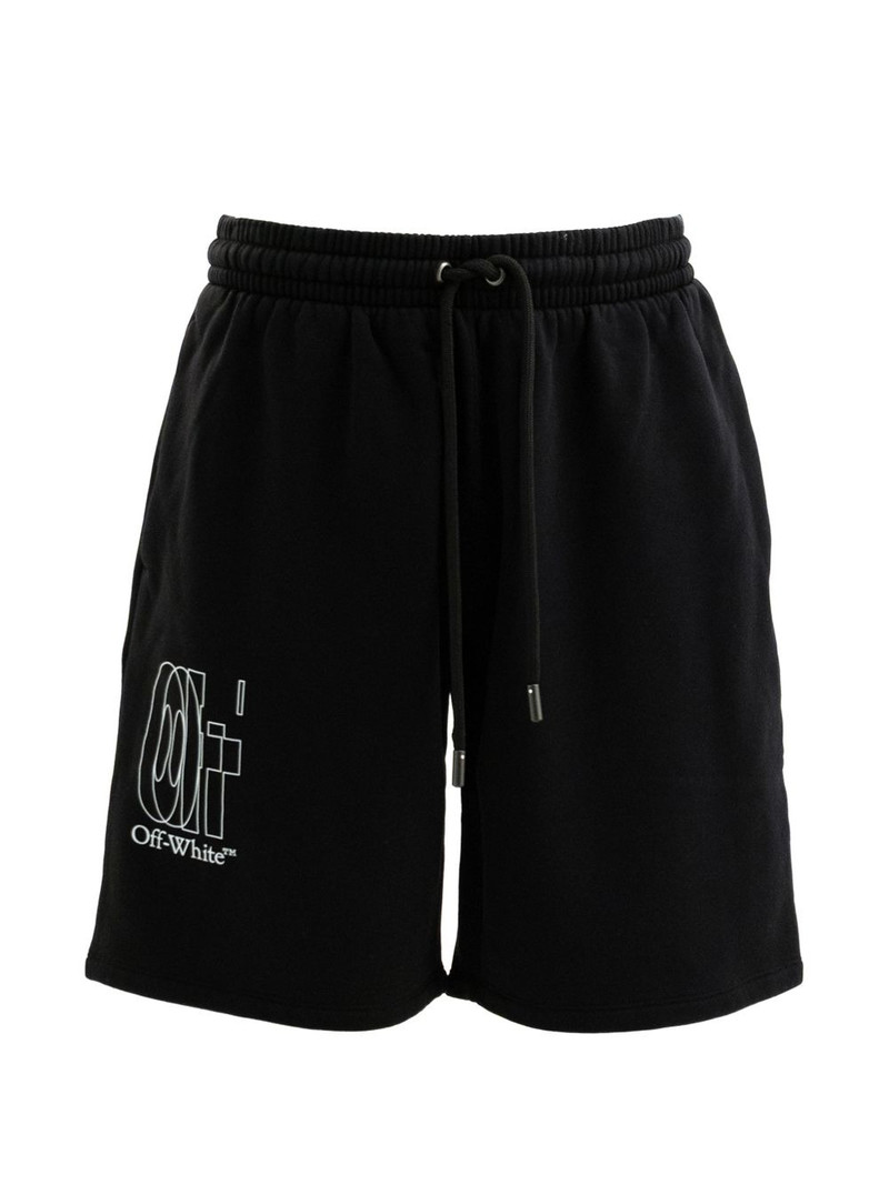 logo-detail sweat shorts 1