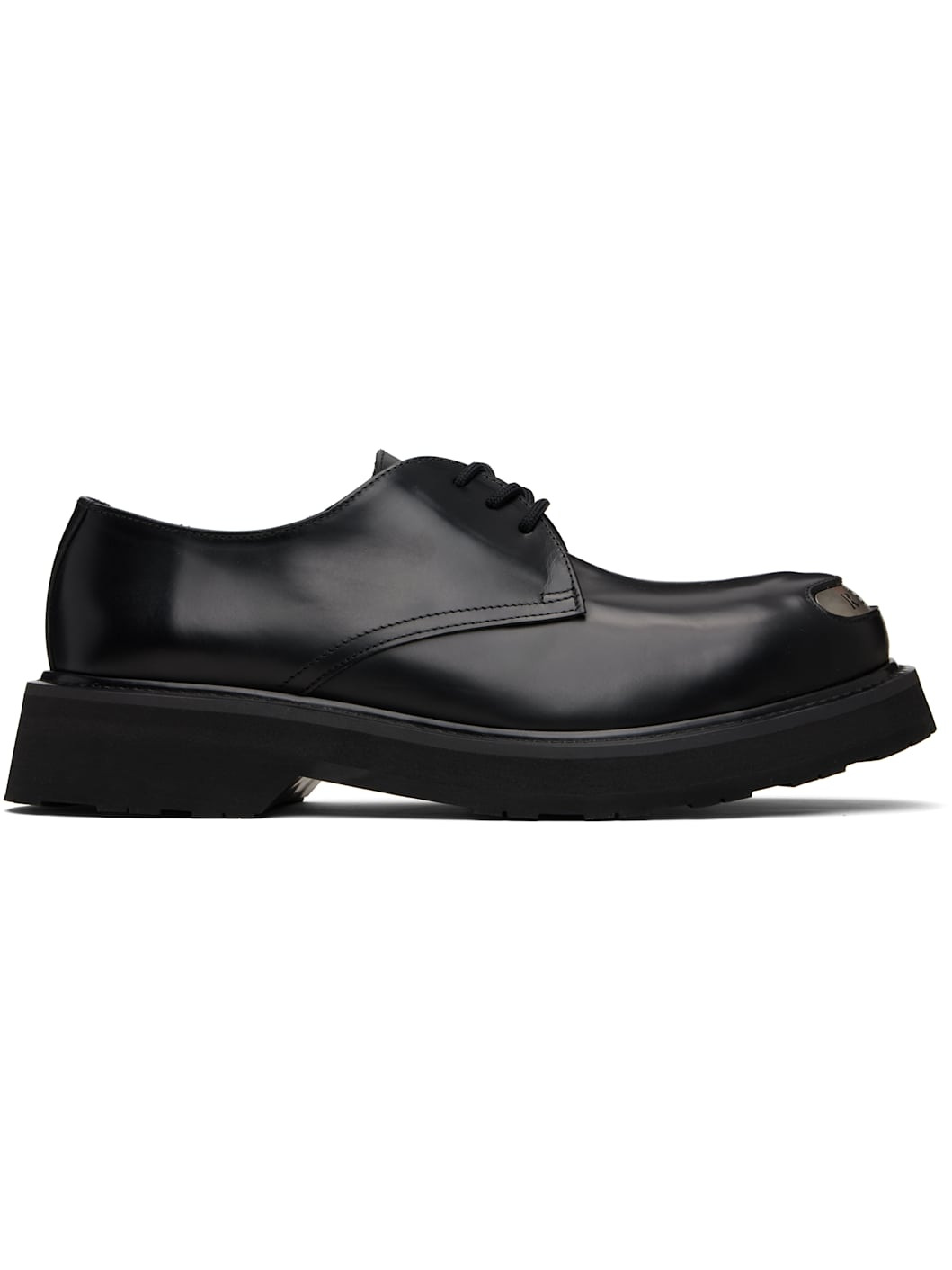 Black Kenzo Paris 'KENZOSMILE' Leather Derbys - 1