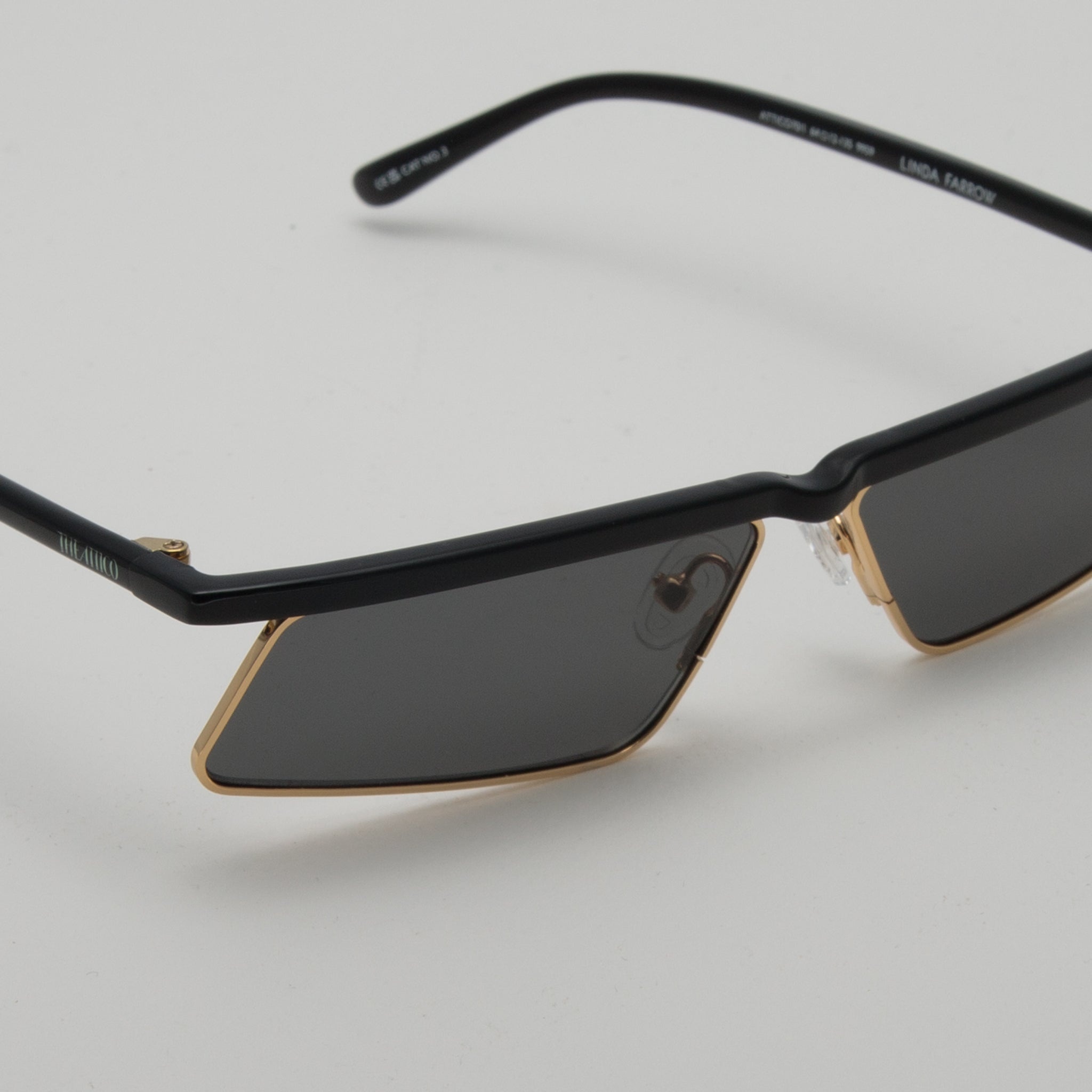 Aria Cat Eye Sunglasses in Yellow Gold - 3
