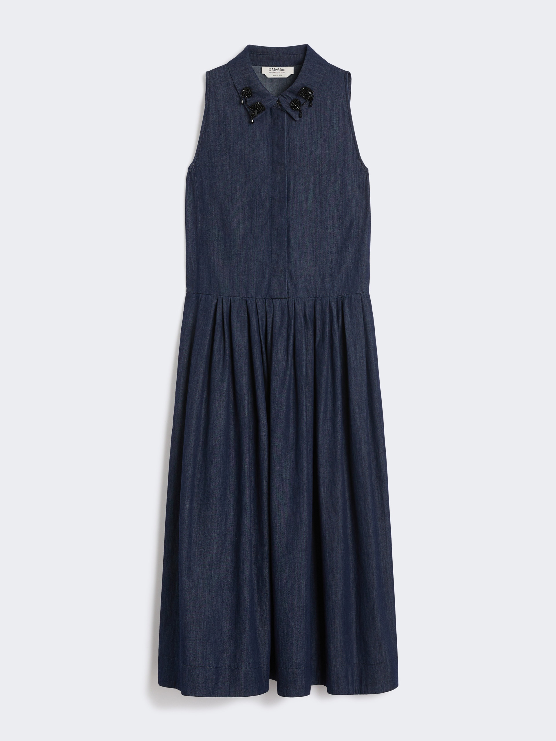 ELENA Sleeveless denim dress - 1