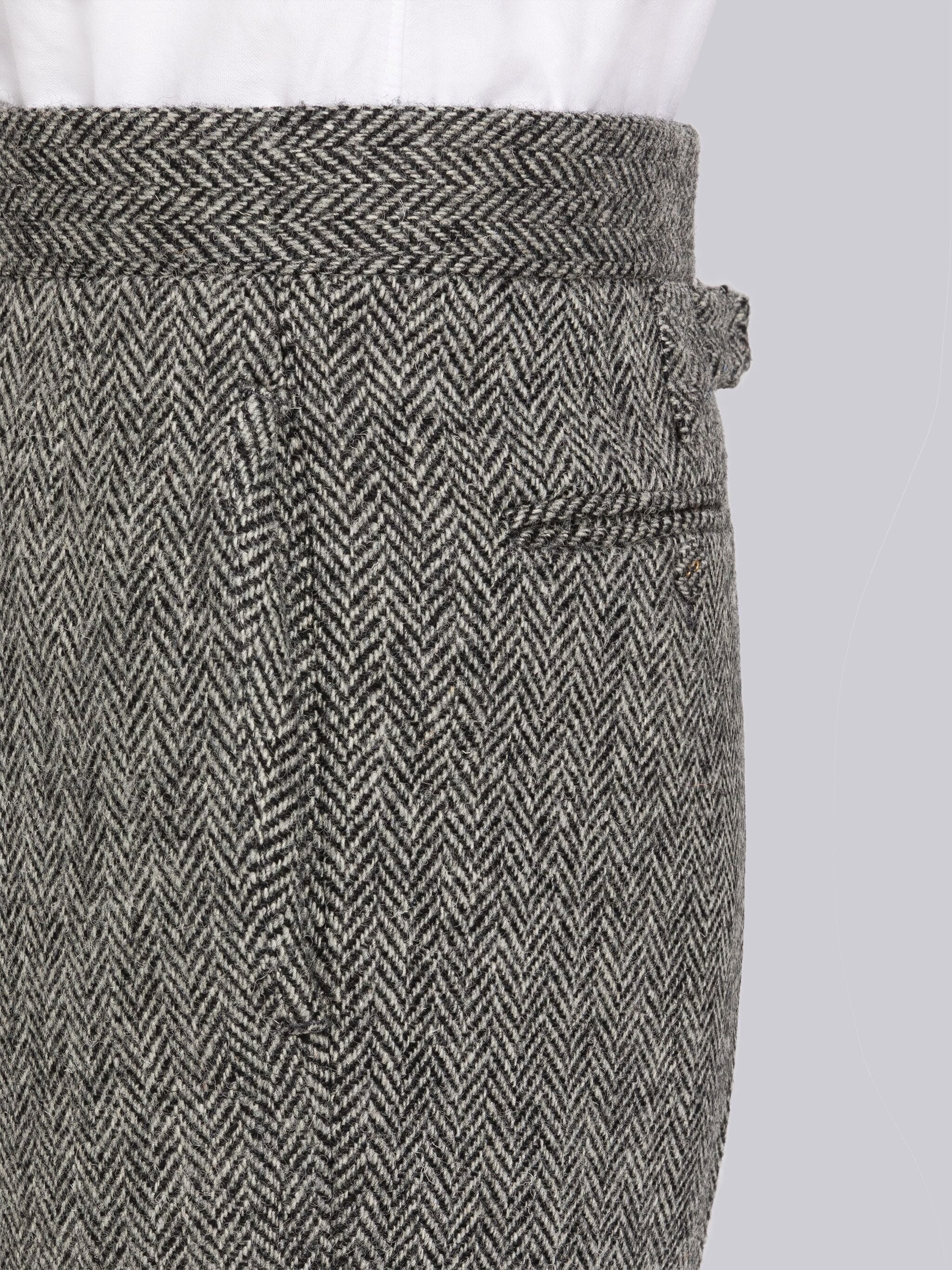 Herringbone Backstrap Trouser - 5