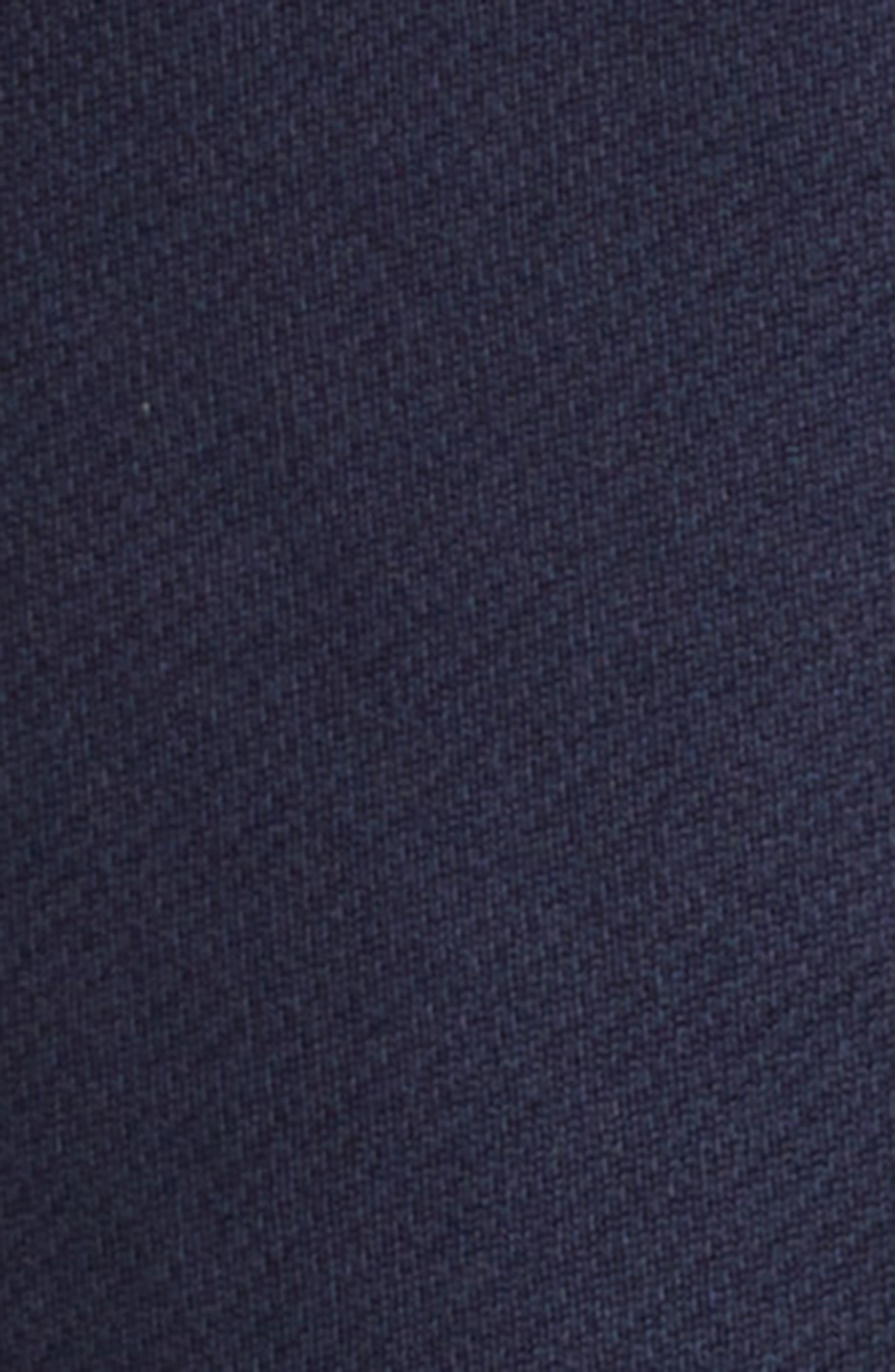 Moncler Knit Accent Cotton Blend Zip Hoodie in Dark Navy Blue at Nordstrom - 7