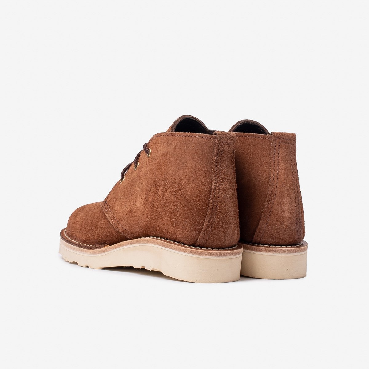 IHWE-CHUK-BRN Iron Heart Int'l x Wesco® - Chukka Boot - Brown Roughout - 3
