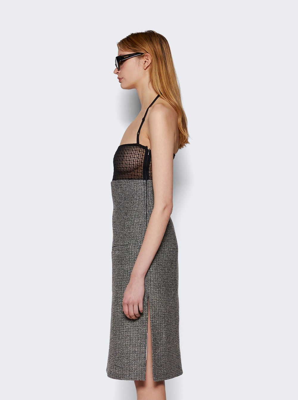 Lingerie Bigout Caviar Long Dress Black & White - 4