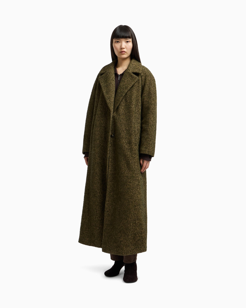 EMPORIO ARMANI NEW YORK CAPSULE COLLECTION BOUCLÉ WOOL-BLEND COAT outlook