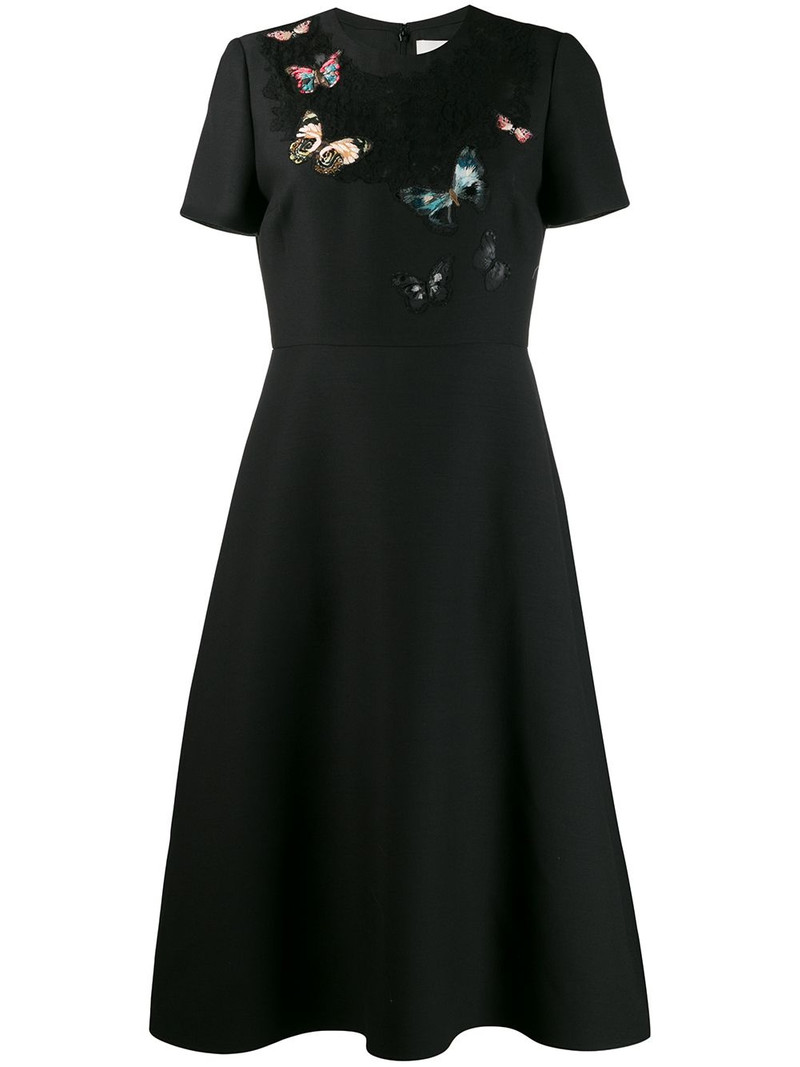 embroidered crêpe couture dress 1