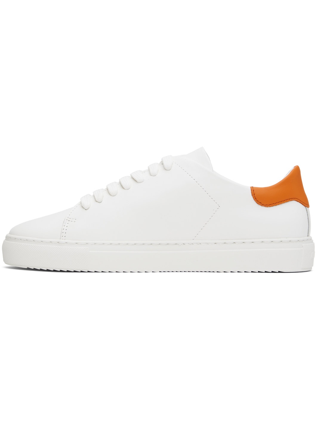 White & Orange Clean 90 Sneakers - 3