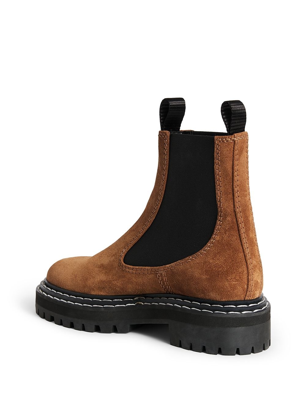 contrast-stitch suede Chelsea boots - 3