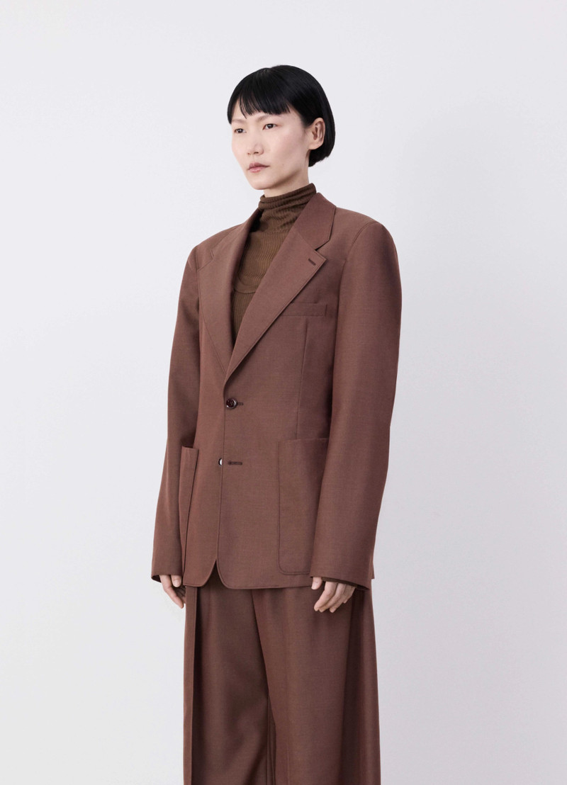 SINGLE BREASTED FITTED TAILORED JACKET - 1