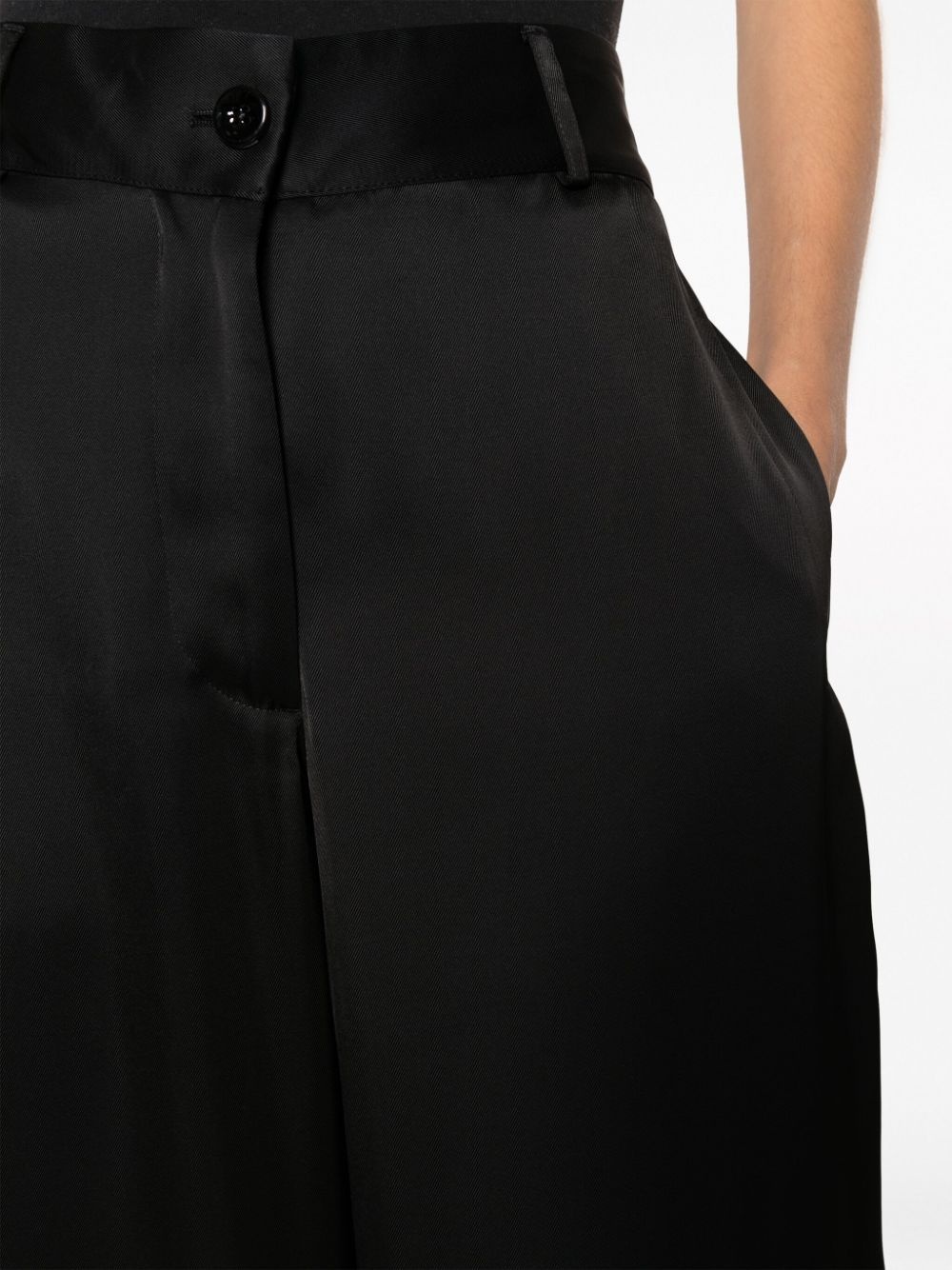 high-waisted wide-leg trousers - 5