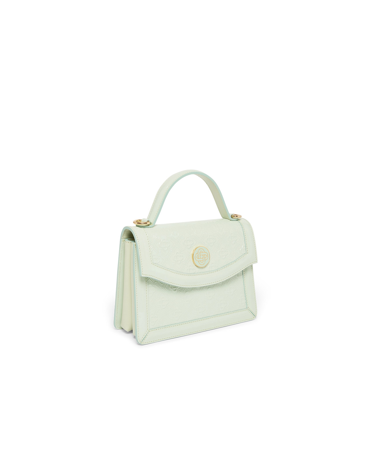 Mint Monogram Embossed Mini Jeanne Bag | Casablanca Paris - 3