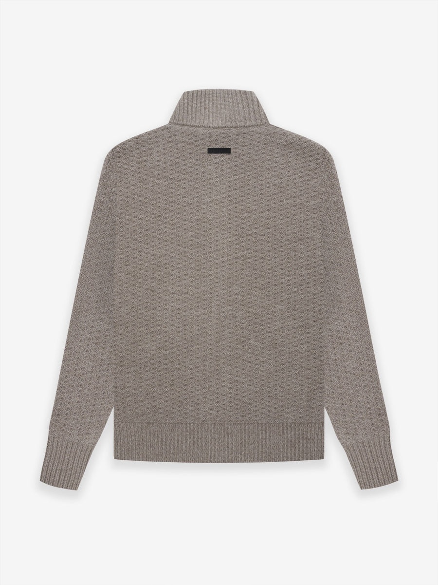 Full Zip Knit Cardigan - 2