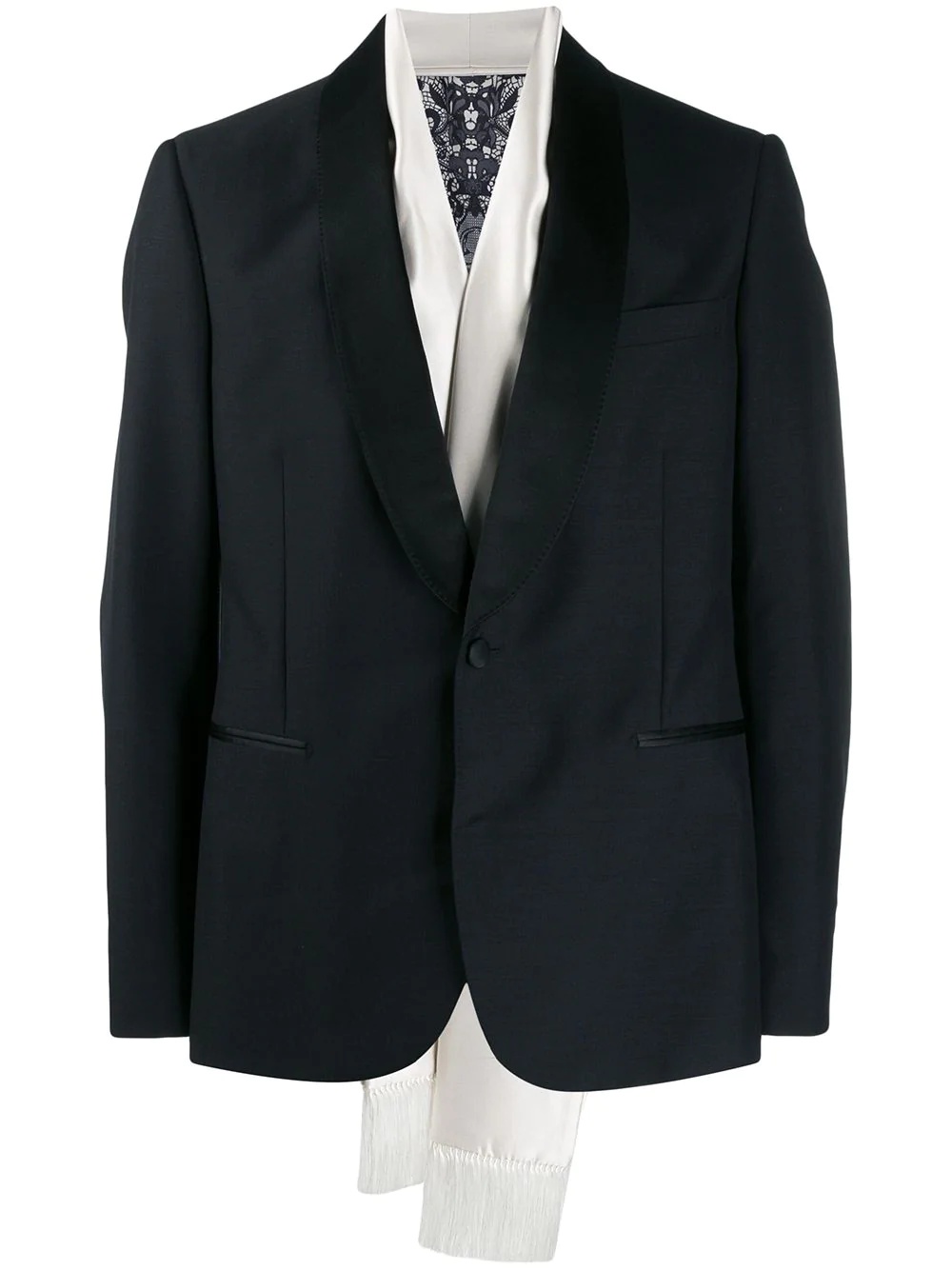 evening scarf tuxedo jacket - 1