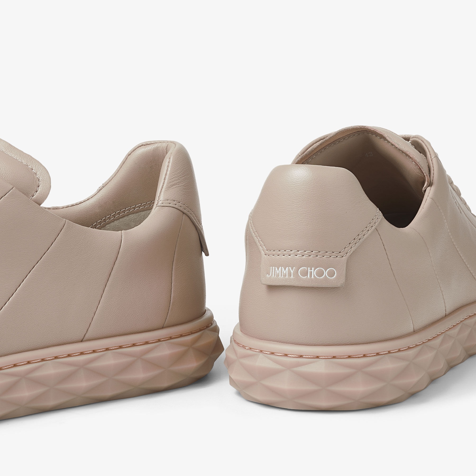 Diamond Light/M
Stone Nappa Leather Low-Top Trainers - 5
