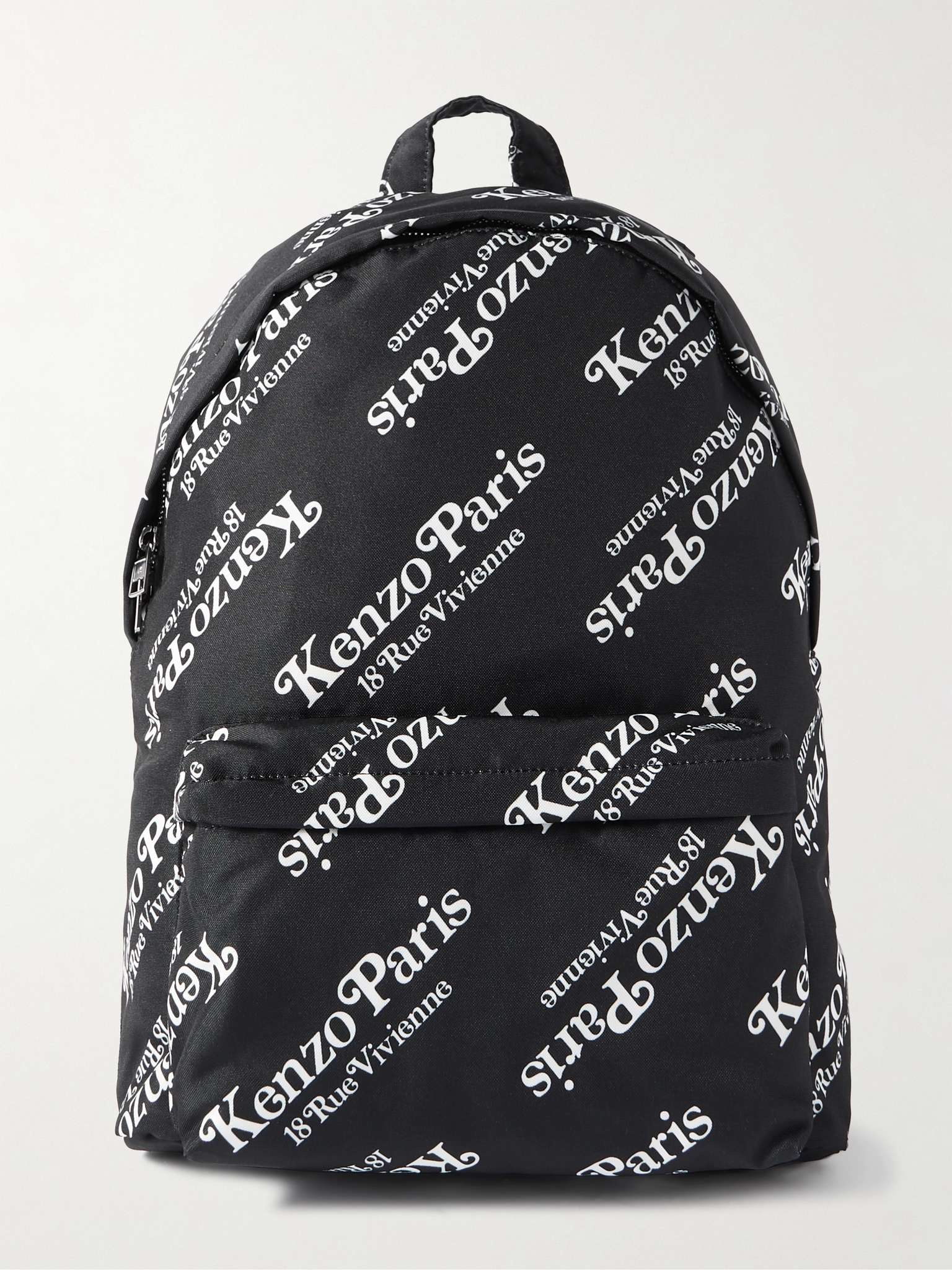 Logo-Print Canvas Backpack - 1