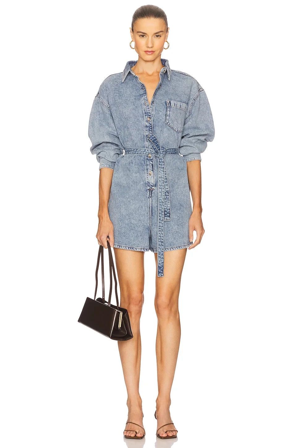 Denim Romper - 1
