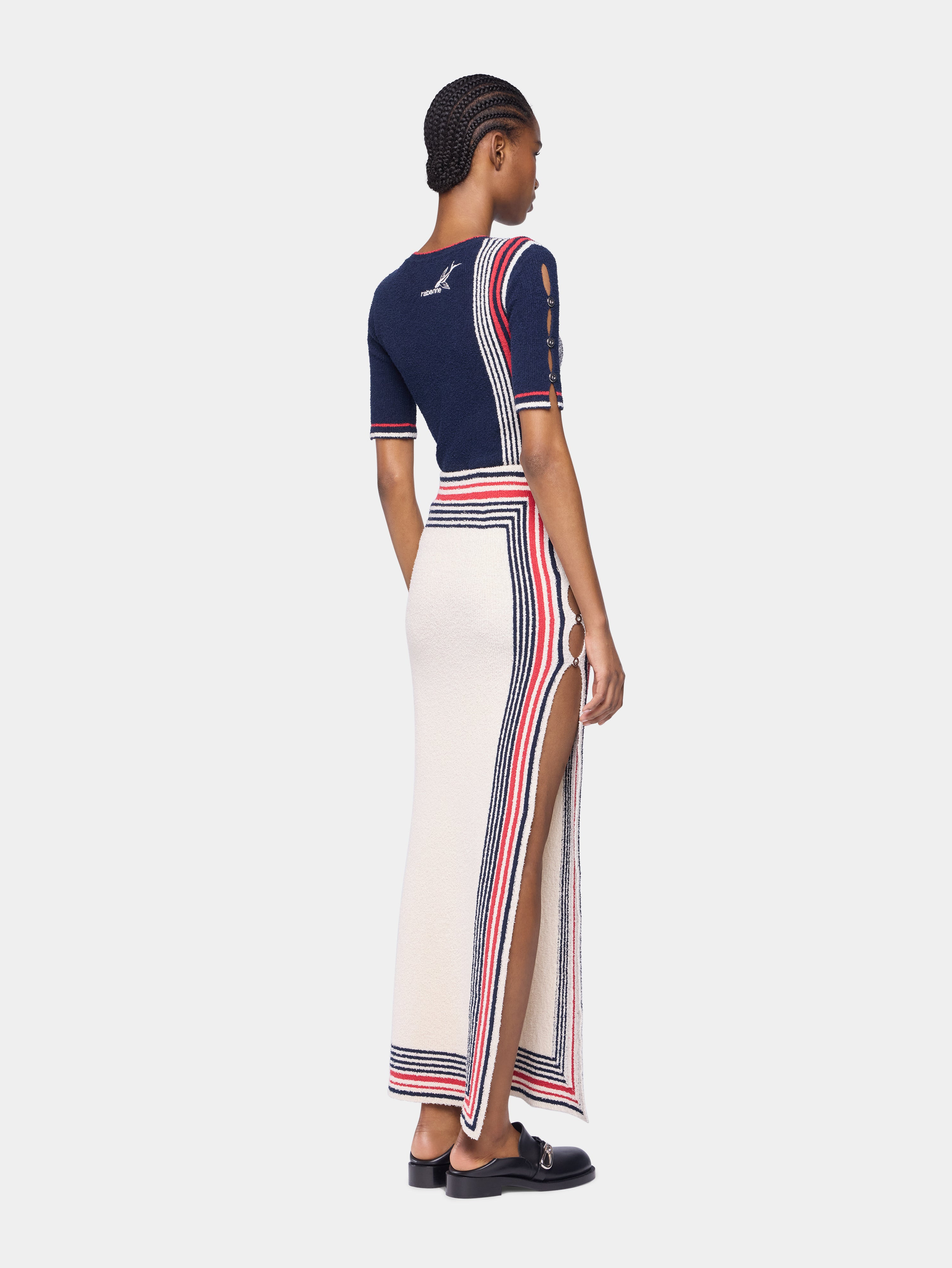LONG SKIRT IN TERRY JERSEY - 3