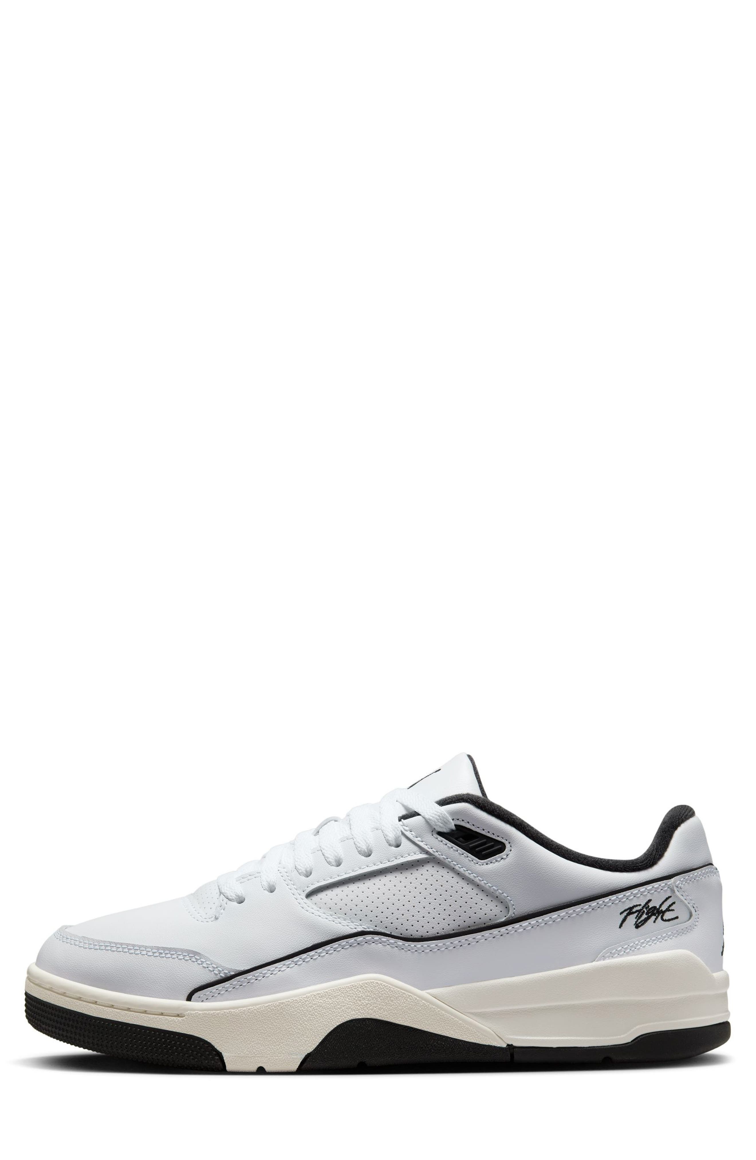 Nike Jordan Flight Court Sneaker in White/Black/Sail at Nordstrom - 2