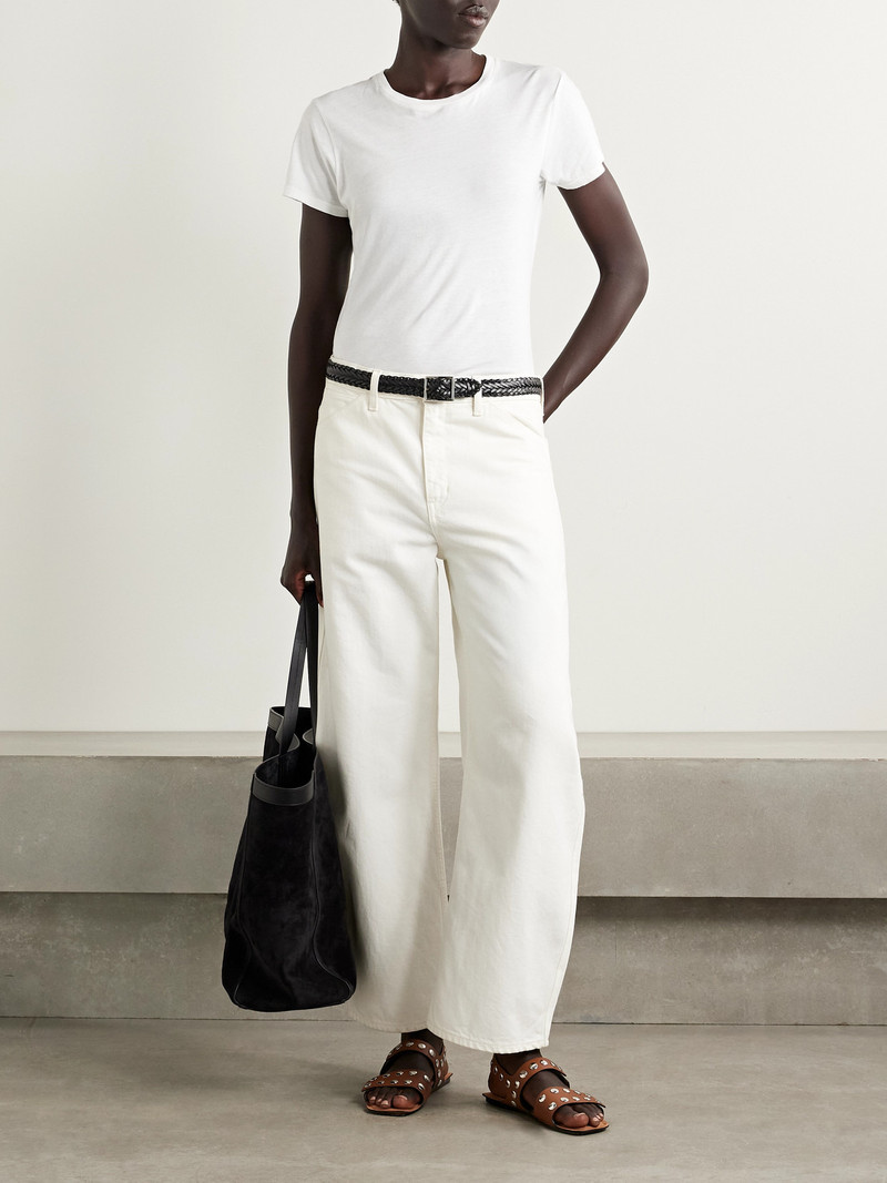 NILI LOTAN Lana Cotton-jersey T-shirt outlook